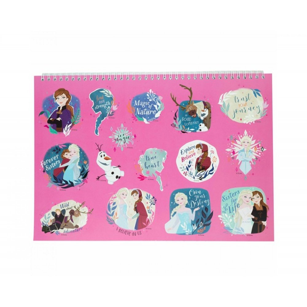  GIM PAINTING BLOCK 23Χ33 40 SHEETS + STICKERS FROZEN