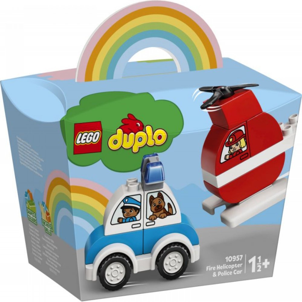 LEGO Duplo Πυροσβεστικό Ελικόπτερο Και Περιπολικό
