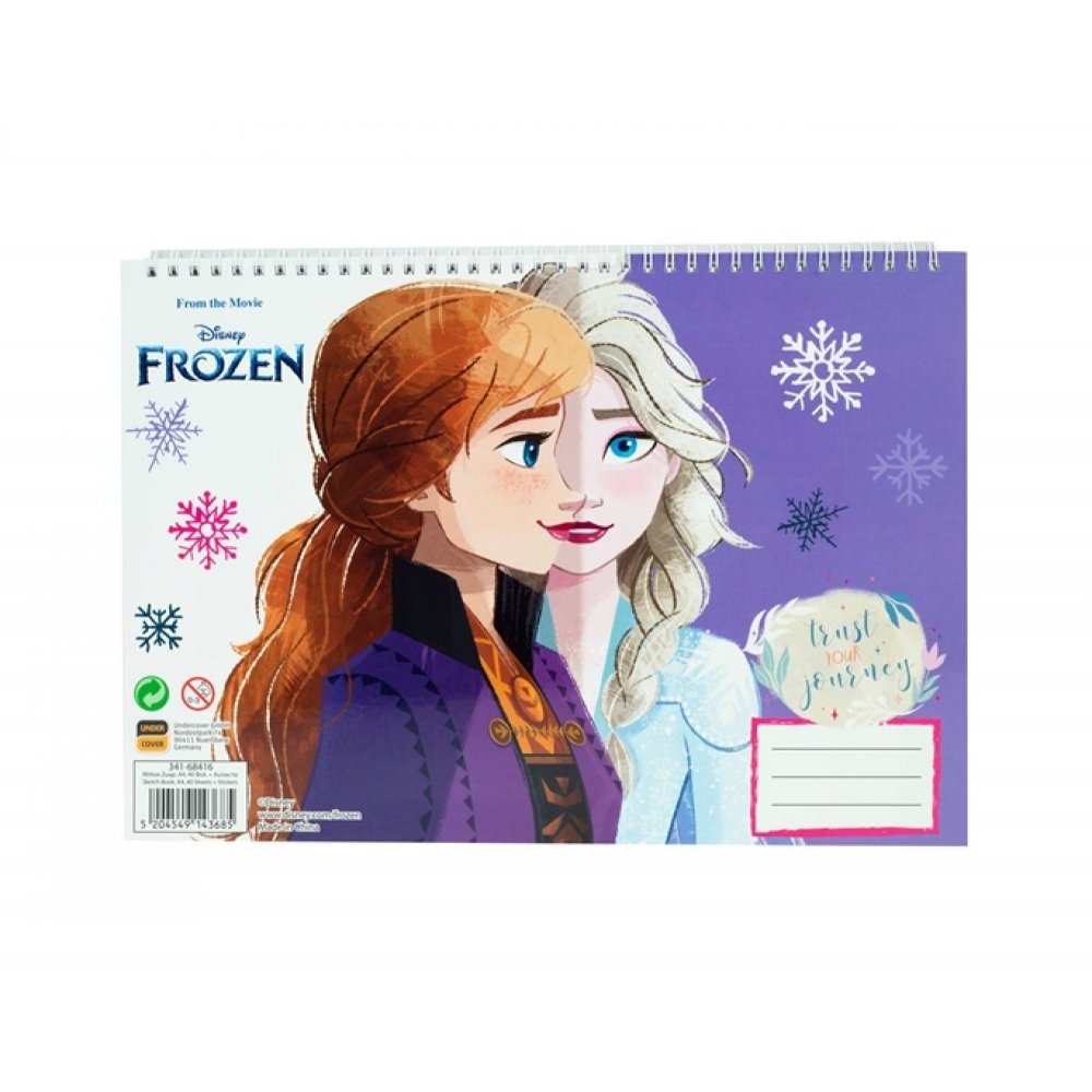  GIM PAINTING BLOCK 23Χ33 40 SHEETS + STICKERS FROZEN