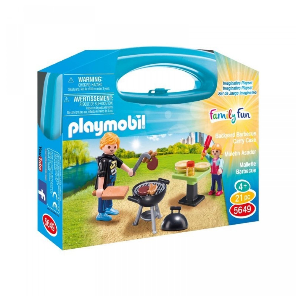 Playmobil Family Fun Βαλιτσάκι Barbecue