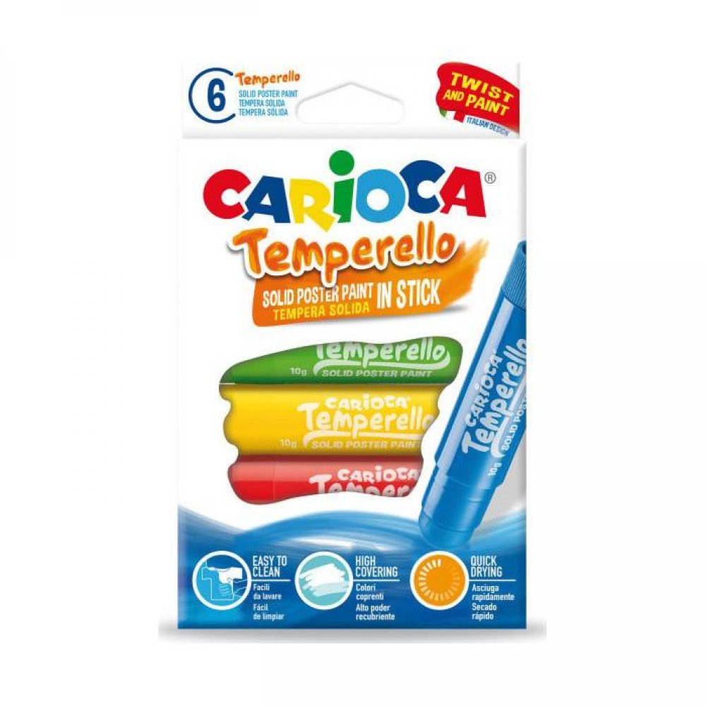 Carioca Crayons Temperello 6 Pcs.