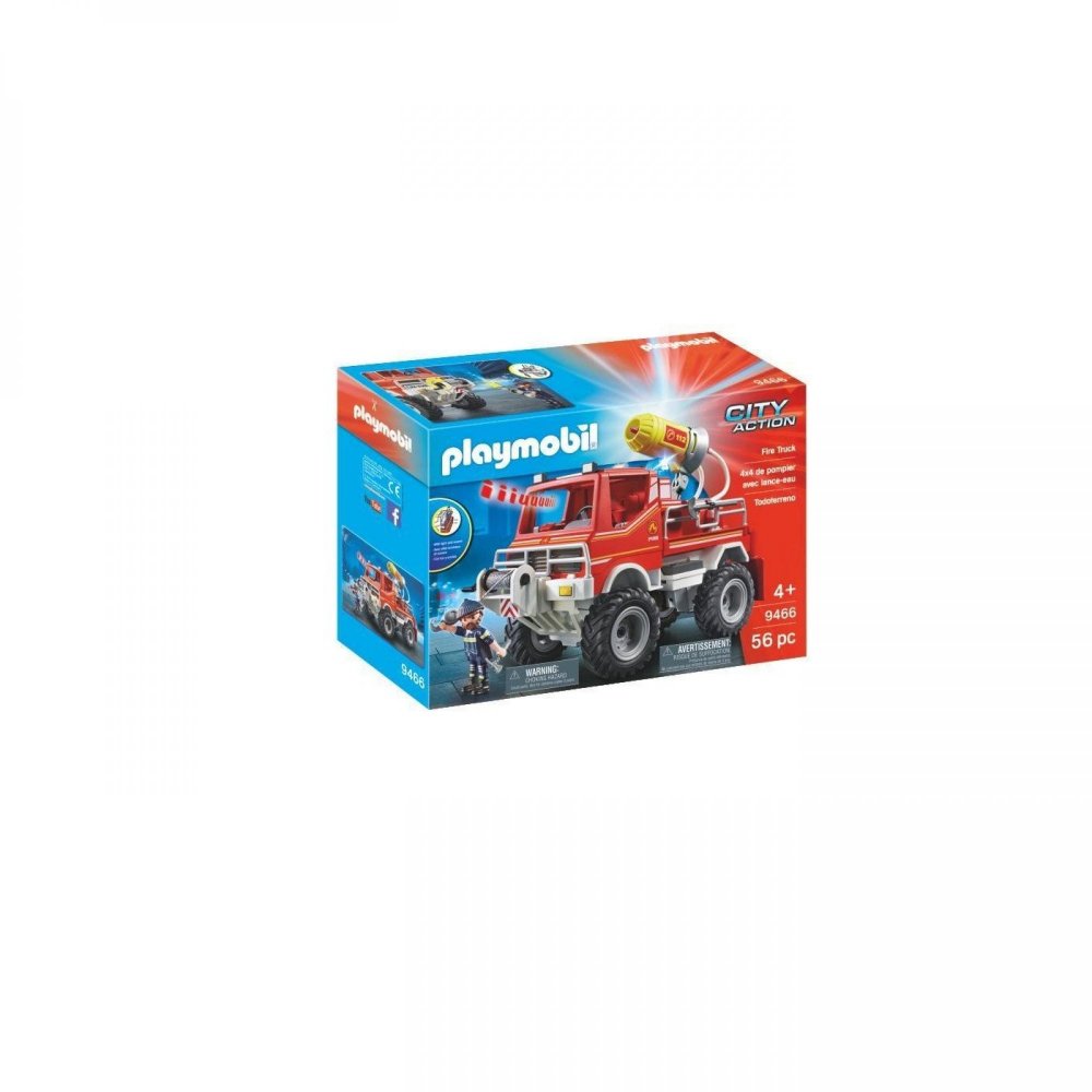 Fire truck with towing pulley