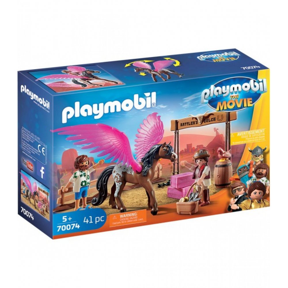 PLAYMOBIL THE MOVIE MARLA AND DEL IN THE WILD WEST