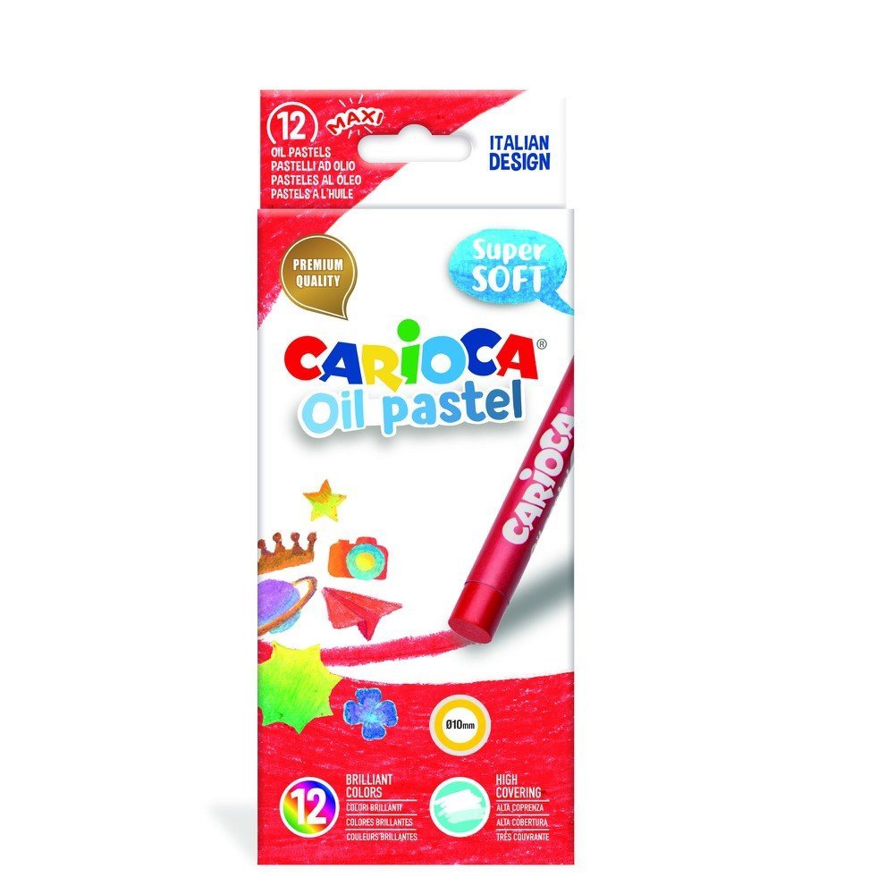 Λαδομπογιές (oil pastel ) super soft σετ 12 τεμαχίων Carioca