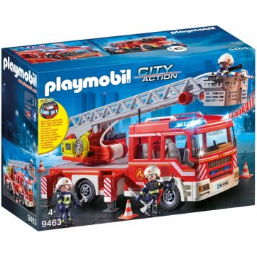 Playmobil Playmobil Fire Truck With Ladder & Rescue Basket