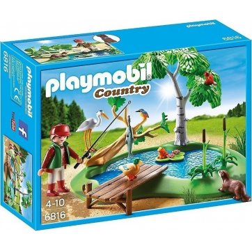 Playmobil Playmobil Fisherman In A Pond With Animals