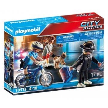 Playmobil PLAYMOBIL Policeman with bicycle and wallet thief