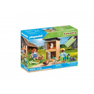 Playmobil Gift Set Ταΐζοντας τα κουνελάκια