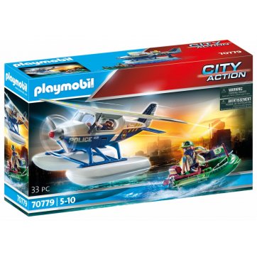 Playmobil Pursuit of a smuggler by a police seaplane