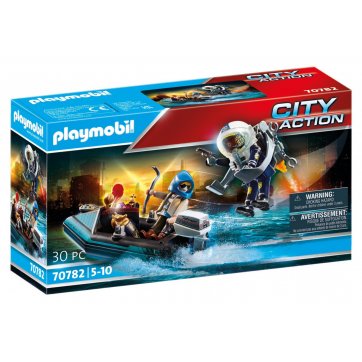 Playmobil Σύλληψη ληστή έργων τέχνης από αστυνομικό jetpack