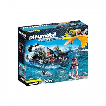 Playmobil PLAYMOBIL ΤΑΧΥΠΛΟΟ ΣΚΑΦΟΣ ΤΗΣ SHARK TEAM