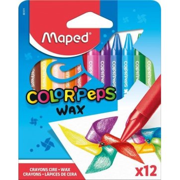 Maped Maped Κηρομπογιές Color Peps Wax 12 Χρώματα