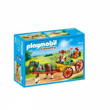 Playmobil Άμαξα με οδηγό και παιδάκια