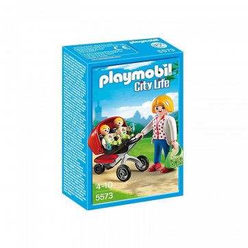 Playmobil Playmobil City Life Mom with twins and stroller