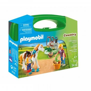 Playmobil Playmobil Βαλιτσάκι Φροντίζοντας Τα Άλογα