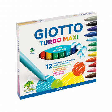 GIOTTO Giotto Μαρκαδόροι Turbo Maxi 12 Τεμ