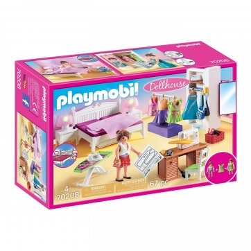 Playmobil Bedroom with sewing studio